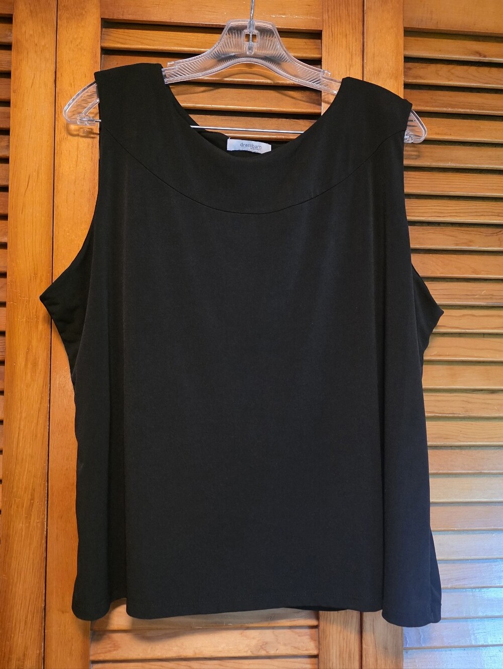 Vintage DressBarn Black Sleeveless Tank Top/Shell Size 2X